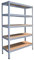 Shelf Creations Expert Schwerlastregal 180x80x40cm grau 5 Böden - Regal Kellerregal Metallregal smartes Steckregal Lagerregal Werkstattregal Archivregal Industrieregal Haushaltsregal Ordnerregal