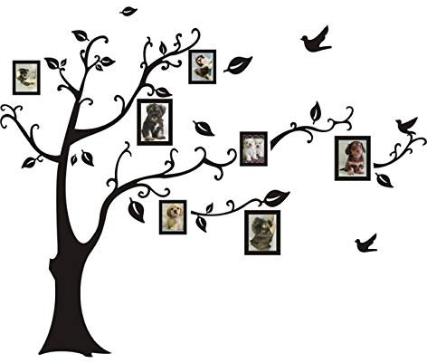 Diy Amovible Photo Arbre Pvc Stickers Muraux/Stickers Muraux Adhésif Mural Art Décor À La Maison 3D