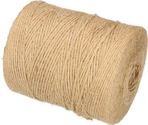KOTARBAU® Cuerda de yute de 2 mm - 100 g, Rollo de yute natural, Cuerda para manualidades, Bricolaje Floristería, Decoración, Cuerda decorativa, Cuerda para embalaje, jardinería, Cuerda yute, macramé