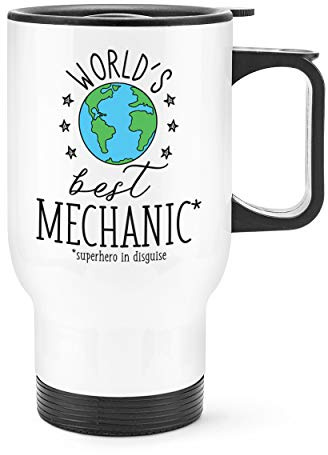 World's Best Mechanic Travel Mug Cup with Handle