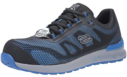 Skechers Herren Bulklin Lyndale Sneakers, Blue Textile Synthetic, 40 EU