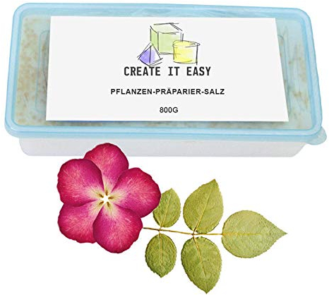 CREATE IT EASY NEU Präparier-Salz, 800g zum Austrocknen von Blumen und Pflanzen