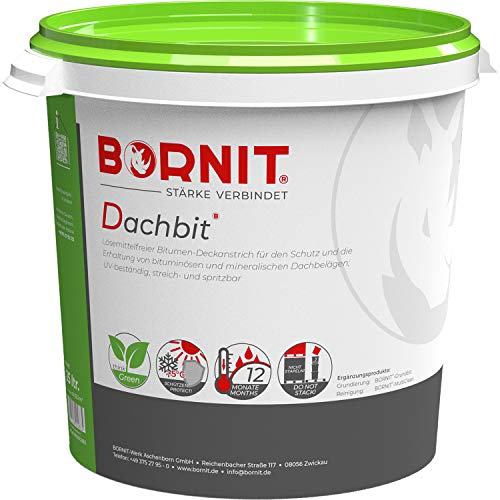 BORNIT Dachbit Latex Bitumen Anstrich Dachabdichtung 25L /ca.62m²/Anstrich