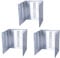 Cucina Scudo Pieghevole Coperchio Fornello a Gas Schermo Coperchio Gas Protegge Paraschizzi Di Alluminio Deflettore Pannello Cucina Paraspruzzi Cucina Antiaderente per Fornelli da Cucina Set 3 Pcs
