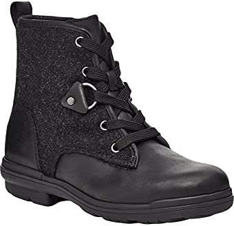 UGG Stivali da donna in pizzo asburgo, Pelle nera, 38 EU