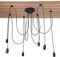 6 Köpfe Industrieller Kronleuchter, Vintage Retro Spinne Pendelleuchte DIY Deckenleuchte höhenverstellbar Hängeleuchte mit 2m Kabellänge für Schlafzimmer Wohnzimmer Esszimmer Hotel Bar E27