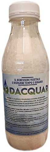 Dacquar - Composto Naturale in Granuli Super Assorbenti, 250g - per Piante e Fiori in Vaso - Trattiene Acqua e Nutrienti - Riduce Irrigazione e Fabbisogno Idrico - IdroretentoreEcologico