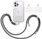 TBOC Pack: Cordon Universel pour Mobile [Noir] + 2 Patchs de Fixation Supplémentaires et Sangle de Suspension Amovible Réglable et Résistante Compatible avec Toutes les Marques de Téléphone