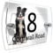 Personalised House Number Sign for Dog Lovers (Border Collie)