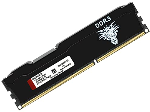 Yongxinsheng DDR3 8GB 1866MHz Memoria Ram Escritorio Udimm PC3-14900 Sin ECC Sin Búfer 1.5V CL13 2Rx8 Dual Rank 240 Pin Módulo de Actualización de Memory para PC de Sobremesa (Negro)