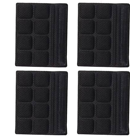 PAXLAMB Helmet Chin Padding Kit 4PCS Bicycle Replacement Universal Foam Pads Chin Set Helmet Cushions for Bike Cycling Motorcycle Helmet (Black 4pcs J)