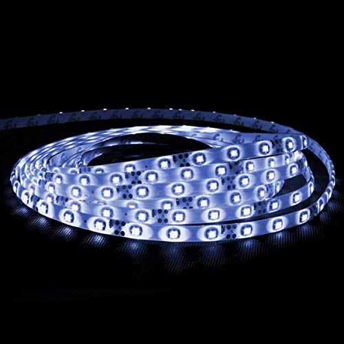 ECD Germany LED Leiste 25m 5x 5m 3528 SMD Blau 1500 LEDs 60 LEDs/m 12V Wasserdicht IP65, LED Band Streifen Stripe Lichtleiste Lichtband Lichterkette Beleuchtung Strip Licht für Schlafzimmer Dekoration