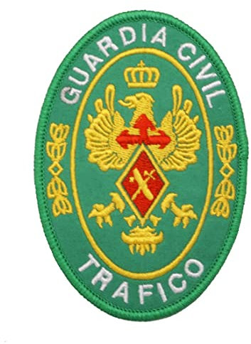 2 Piezas GUARDIA CIVIL TRAFICO Insignia de parche bordado militar español con respaldo de gancho