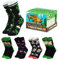 Minecraft Creeper Kinder Socken Set für Jungen (Schwarz/Mehrfarbig, 31-36)