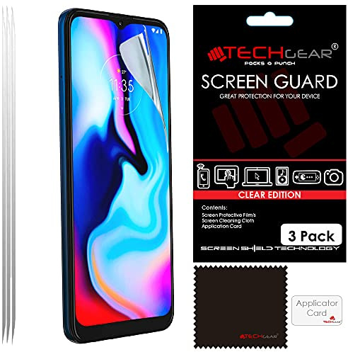 TECHGEAR [3 Pack] Screen Protectors Compatible for Motorola Moto E13, CLEAR LCD Screen Protectors Cover Guards