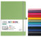 A4-Notizbuch – Notizbuch A4 mit Premium-Papier, Kunstleder, klassisches Schreiben, A4-Notizbuch, Tagebuch, 21,2 x 29,1 cm, Hardcover, graues Bohnengrün