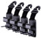 OXTXO 4-Pack Car Seat Headrest Hooks with Bottle Holder – Backseat Storage Hangers for Bags, Clothes & Beverages | Car Seat Hook, Headrest Hook, Organizer Hooks & Auto Accessories