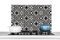 KitchenYeah© Spritzschutz Küchenrückwand Küche Deko Aluminium Platte Wandschutz Herd Spritzschutz WandverkleidungFliesen Retro - Blumen - Schwarz - Weiß - 80x55 cm