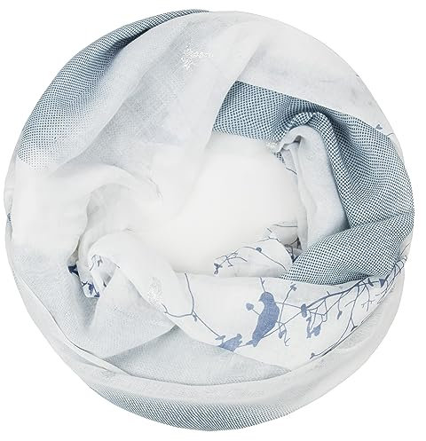 Glamexx24 Topstyle Schal Schlauchschal Damen Langschal mit Muster Loop schal Loopschal Tuch Halstuch Rundschal Leicht