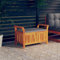 Festnight Auflagenbox Holz Garten mit Kissen Gartenbox Kissenbox Kissentruhe Massivholz Aufbewahrungsbox Gartentruhe Truhenbank Sitztruhe Truhe für Indoor und Outdoor Massivholz Akazie