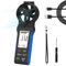 Anemometro Digitale, Anemometro Portatile Ricaricabile di rotazione 270°, Anemometro CFM per HVAC, Misuratore di Velocità/Temperatura del Vento, Anemometro touchscreen Anemometro per Esterno