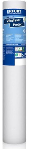 Erfurt Protect 210 Rouleau de papier peint intissé à peindre - Blanc - 10,05 x 0,53 m