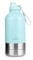 GrandTies Insulated Portable Dog Water Bottle with 2 Detachable Dog Water Bowl Dispenser | Leak-Proof Dog Food Travel Container | Dog Accessories for Dogs Walking, Hiking, Camping (64oz, Powder Green)