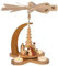 Rudolphs Schatzkiste Teelichtpyramide Christi Geburt mit Teelichter Natur Höhe ca. 27cm NEU Tischdekoration Dekoration Weihnachten Wärmespiel Lichter Figur Holz Seiffen Erzgebirge Holz Flügel Ke