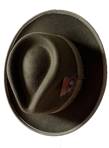 Filz Fedora Hut Vintage Herren Trilby Hüte Gebogene Krempe Gentleman Party Kleid Mütze EN8 57 59CM