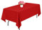 1 Packung Rot Polyester-Tischdecken,153 x 260 cm rechteckige Tischdecke, waschbar und wiederverwendbar, Flecken- und knitterfest, für Hochzeit, Party, Bankett, Camping, Restaurant, Dekoration