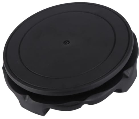 Luxshiny Fish Bowl Stand Wooden Pedestal Vase Swivel Base Chinese Display Stand Glass Ball Holder Round Stand for Cup Wood Pallet Furniture Rotatable Inch