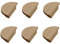 Sossai Holz Möbelgriffe aus Eiche | GAH02 | Lochabstand 20mm, Durchmesser 80mm, 6 Stück
