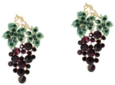 DEARMAMY 2pièces Broche Femme Rhinestones Grappe De Raisins Élégante Pour Vêtements Accessoire Chic Pour Costumes Et Manteaux