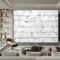 Papier Peint Panoramique Planche De Bois Simple, Photo Murale Poster Géant Décoration Murale Intissé Moderne, Papier Peint Blanc, Décoration Murale 250 x 175 cm