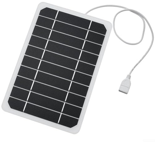 Getdoublerich Il pannello solare da 5 V 10 W fornisce un'efficace potenza di uscita per la ricarica di vari dispositivi Caricabatterie solare portatile per esterni con uscita USB fornisce