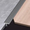 T-Profil Übergangsprofil Übergangsschiene Aluminium Übergangsleiste Abschlussprofil Übergangsschiene, Abdeckstreifen Für Fliesen, Teppich und Holzböden(Grau,1.2cm x 300cm)