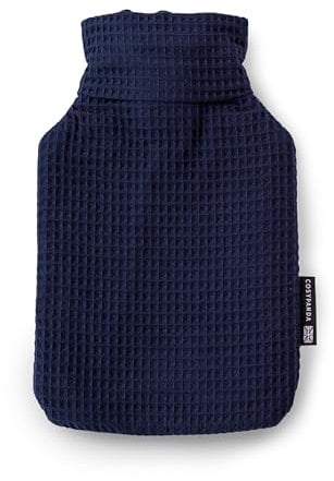 2 Litre Waffle Hot Water Bottle (Navy Blue)