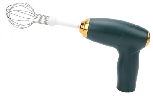 Portable Mixing Electric Hand Mixer - Cordless Hand Mixer, Hand Mixer Electric Handheld, Handheld Electric Whisk Egg Beater for Mixing Baking Cooking (Green)