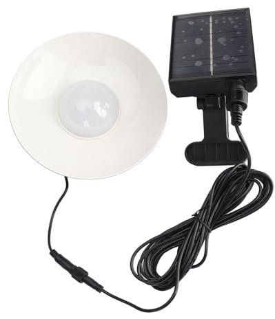 Luces de Sombrilla de Patio con Energía Solar IP65 LED R Luces de Sombrilla con Función Temporizada y Ajuste de Brillo para Cámara Exterior - Luz Cálida (Luz cálida)