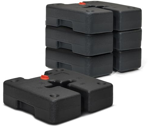 Taylor & Brown Set of 4 36kg Heavy Duty Gazebo Weight Canopy Tent Leg Pole Foot Water Weights to Fit 28mm 32mm 38mm 46mm to Secure Marquees, Tents, Canopies and Umbrellas at Outdoor Events