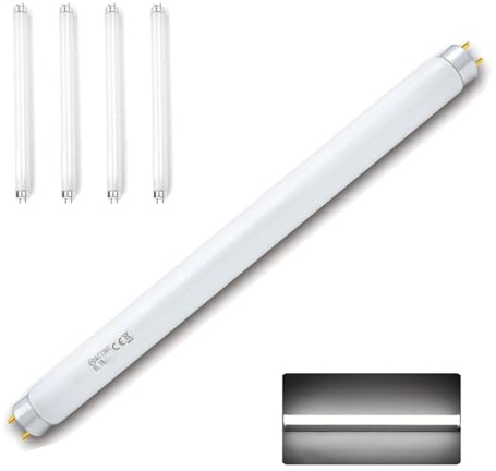 BVCL T8 15W LED-Röhre 450mm (1,5ft) Kaltlicht 6500K - Direkter Ersatz for Neonröhren, Mückenschutzlampen, Büros und Garagen(4pcs)