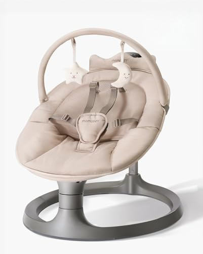 Momcozy Sdraietta Neonati Elettrica 2 in 1, 4 Velocità, Cachi