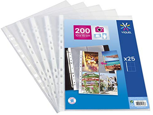 Viquel Set of 25 Perforated Pockets for Photos