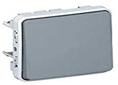 Legrand - 069540 pulsador 10a/250v gris plexo ii comp. Ref. 6565140146