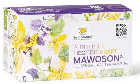 SonnenMoor MAWOSON (8x100 ml) - In der Ruhe liegt die Kraft - flüssiger Kräuterextrakt zum Einnehmen für den Magen