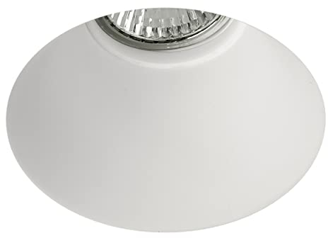 Astro Blanco Rundes feststehendes, dimmbares Einbau-Downlight, anstreichbar, Gips, LED GU10 – kompatibel mit Smart-Glühbirnen, entworfen in Großbritannien – 1253004 – 3 Jahre Garantie