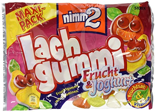 nimm2 Lachgummi Frucht & Joghurt (10 x 376g) / Fruchtgummi mit Fruchtsaft & Vitaminen