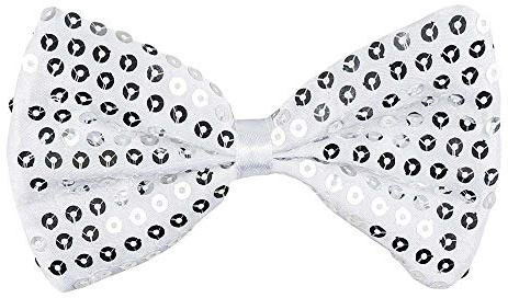 Boland - Fliege mit Pailletten, Accessoire, Disco, Party, Kostüm, Karneval, Mottoparty