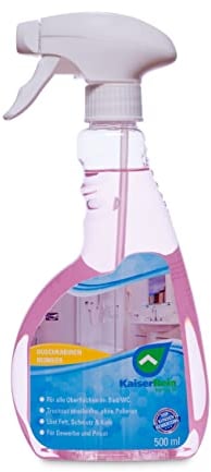 KaiserRein Bio Duschkabinenreiniger mit Lotuseffekt/Abperleffekt 500ml für die einfache Reinigung nach jeder Benutzung ohne nachwischen streifen freies abtrocknen