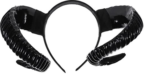 NUOBESTY Cosplay Sheep Horn Headband Wearable Ram Horns Halloween Party Headdress